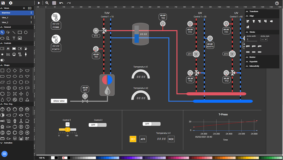 SCADA可视化监控界面